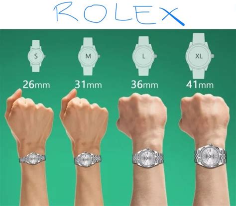 rolex datejust größe|Rolex date size chart.